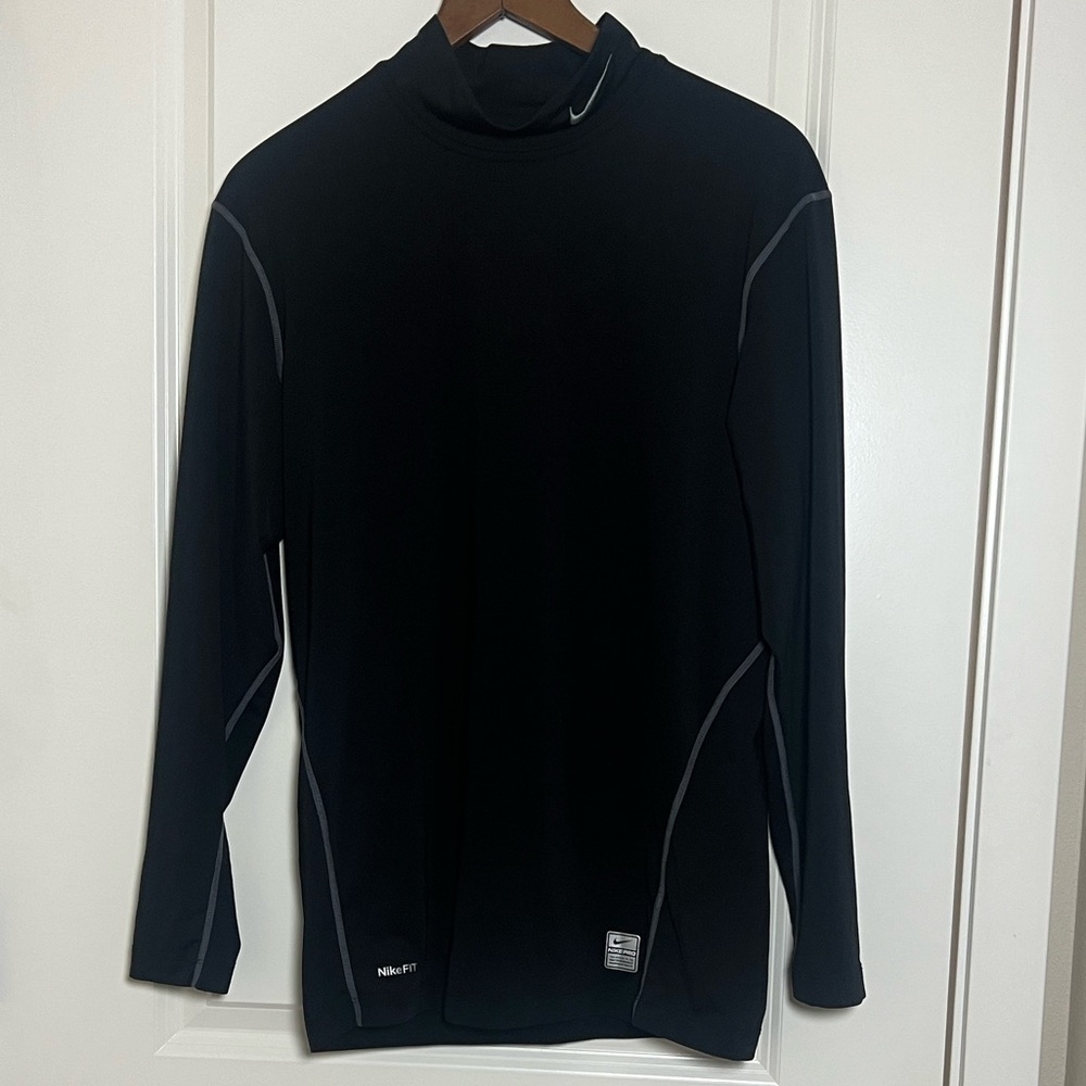 Nike Pro Men’s Tight Black Long Sleeve Performance Shirt XL - Picture 7 of 7